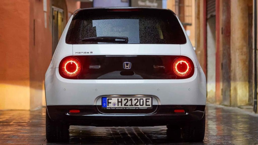 Honda e back