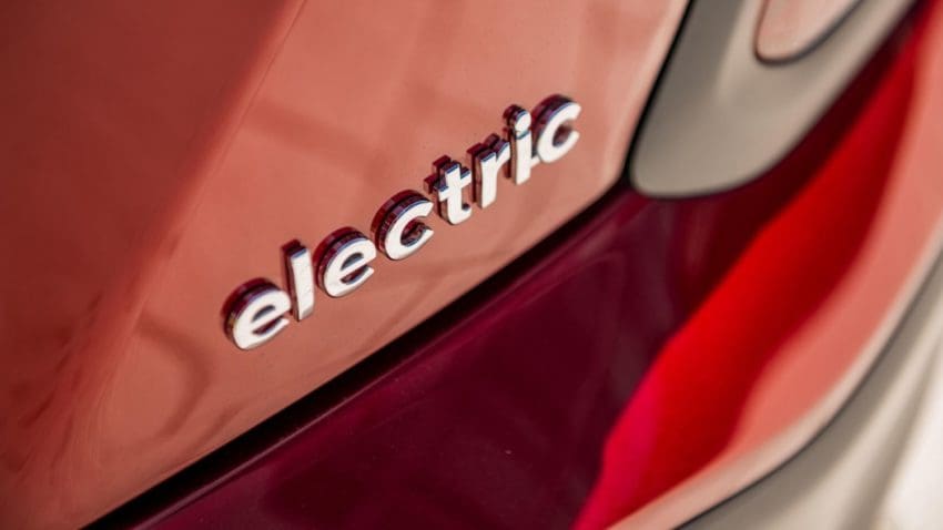 Electric car badge