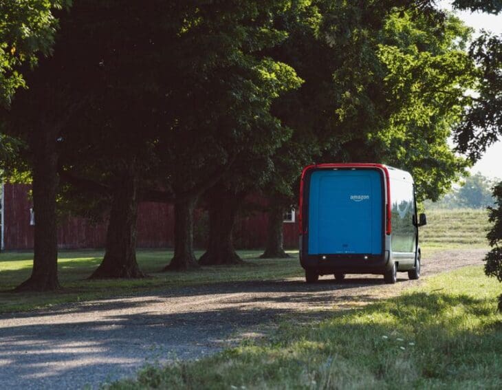 Amazon unveils new electric delivery vans built by Rivian
