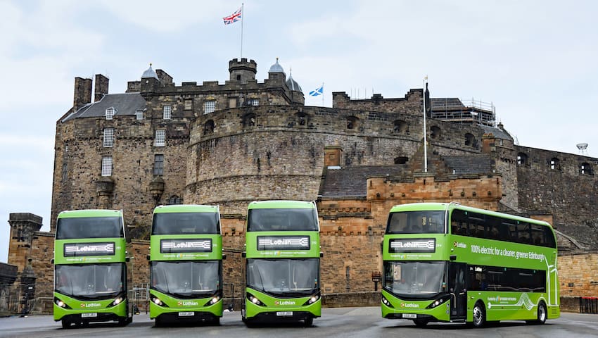 electric Lothian buses