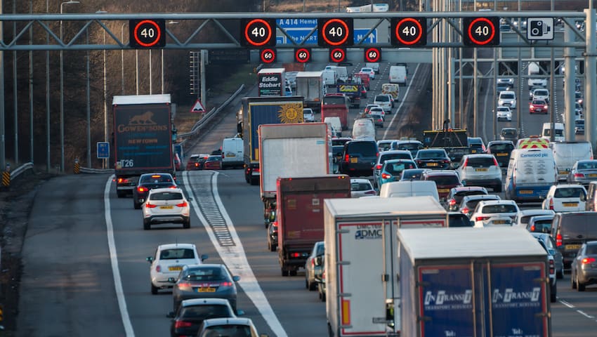 lorries motorway uk