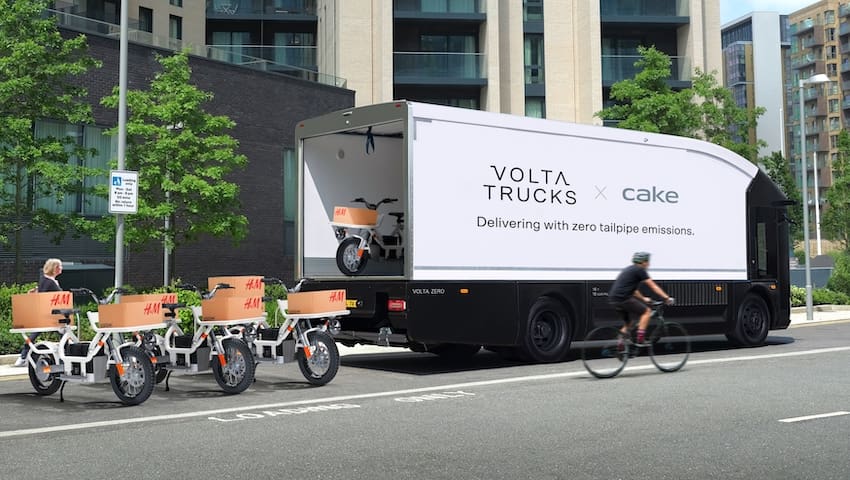 Volta Trucks and Cake target last mile deliveries with electric micro-hub