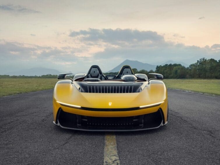 Automobili Pininfarina has unveiled the world's first pure-electric, open top hyper Barchetta - the breathtaking new B95.