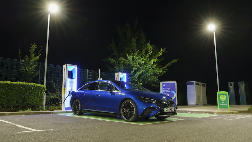2022 Mercedes EQE 350+ charging