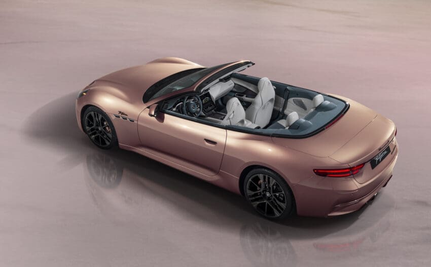 Maserati has revealed its third all-electric model – the Grancabrio Folgore.