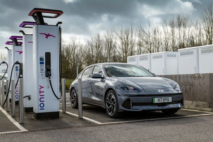 Hyundai Ioniq 6 charging at Ionity