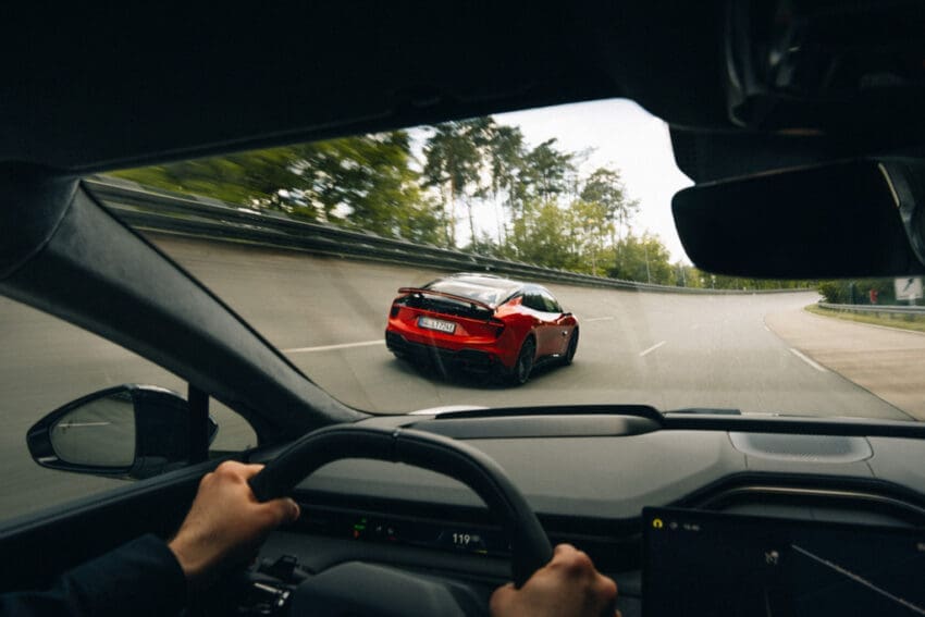 Lotus Emeya on track