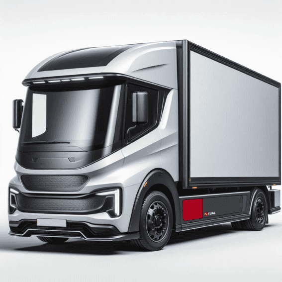 TUAL reveals swappable powerbank for electric HGVs