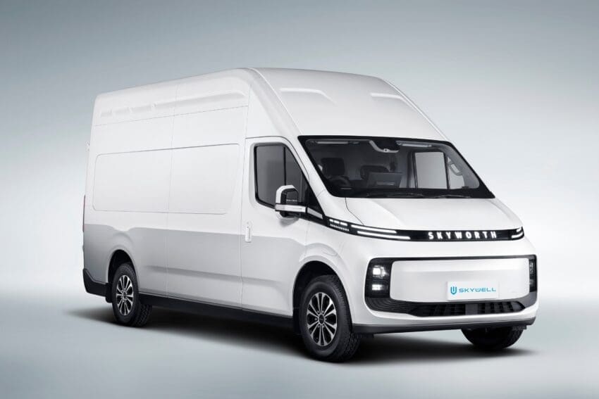 Skywell reveals first electric van for Europe