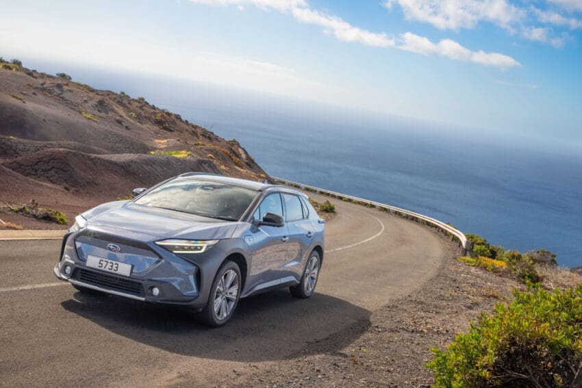 The Subaru Solterra was shipped to St Helena to help test the world's most remote EV charger