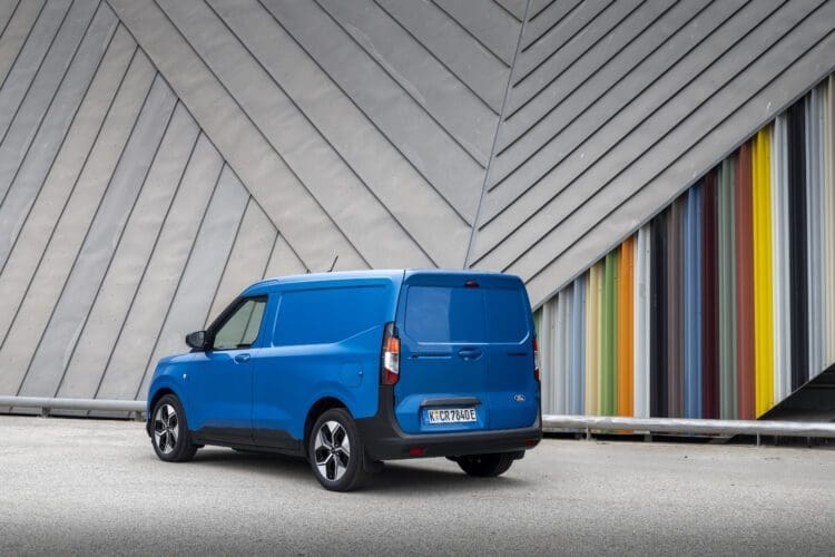 Ford E-Transit Courier rear view