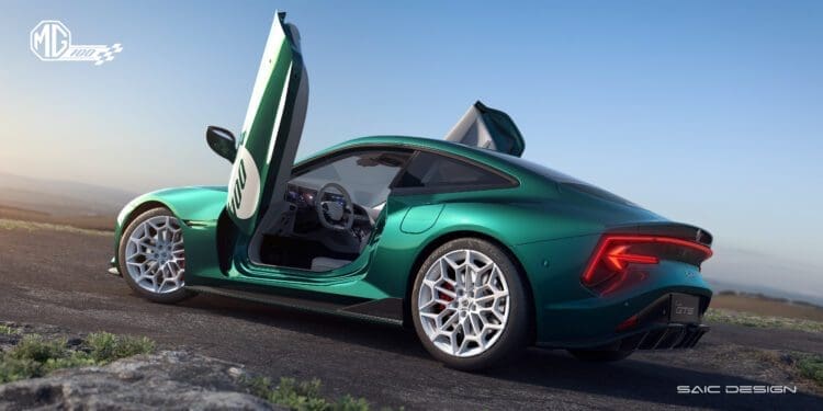 The MG Cyberster which could arrive in late 2025