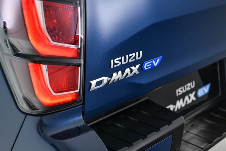 Isuzu D-Max EV rear badge