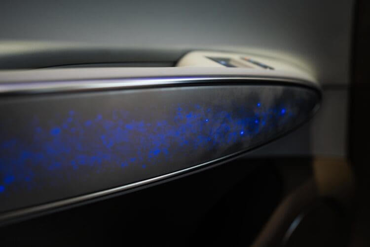 2025 Electrified GV70 interior Milky Way lighting
