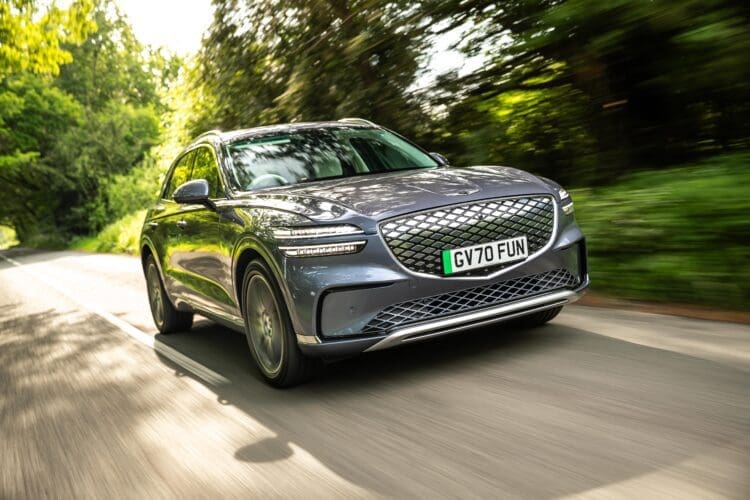 2025 Genesis Electrified GV70 driving image