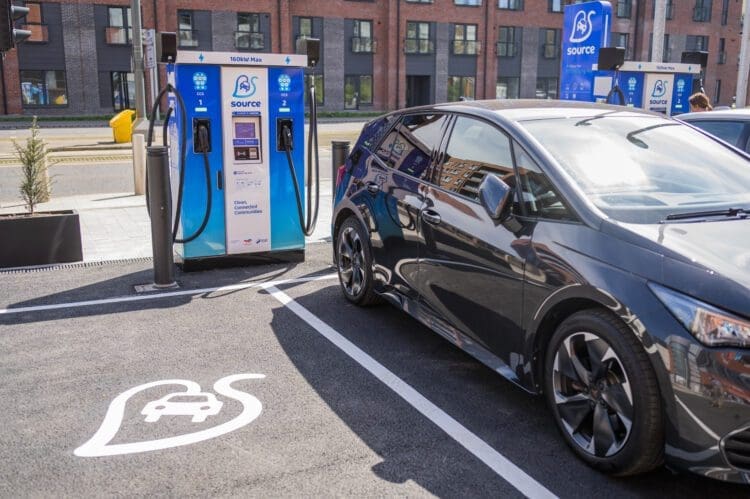 Source EV charging hub Ocean Terminal Leith