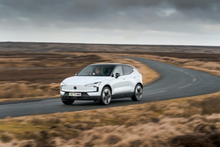 Volvo EX30 review driving image