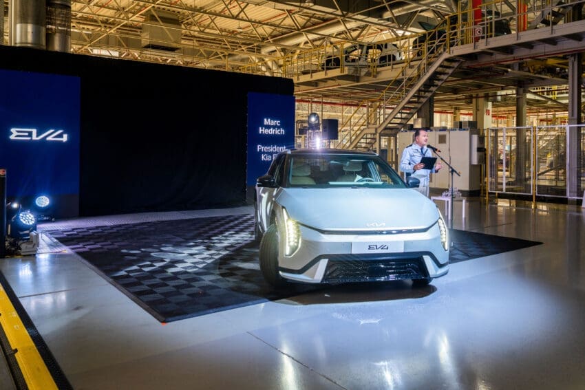 Kia begins European production of EV4 hatchback