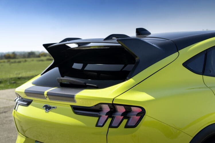 ford mustang mach-e rally spoiler detail