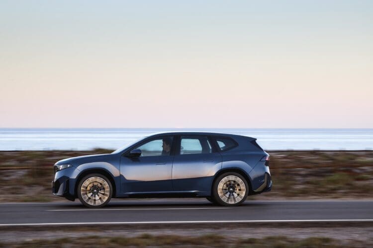 new BMW iX3 side view