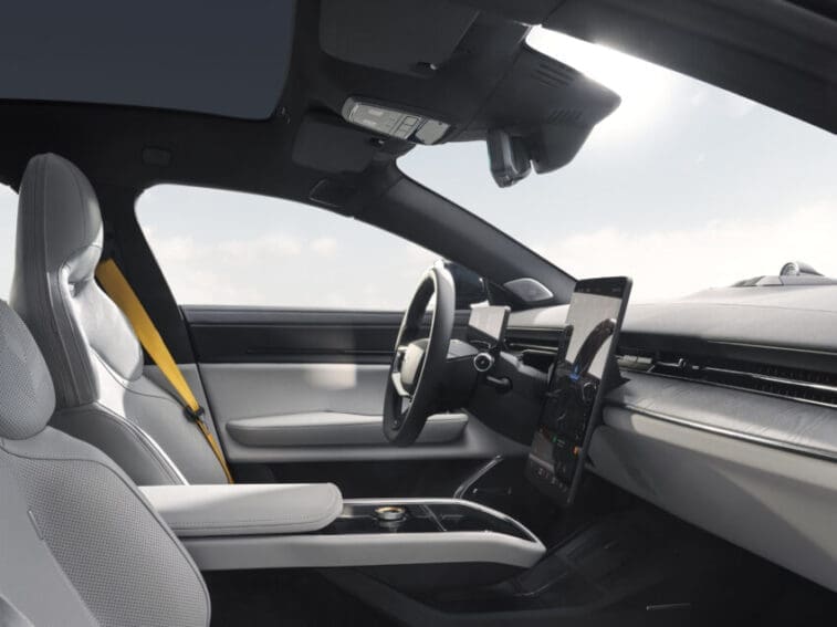 Polestar 5 interior is built using sustainable materials
