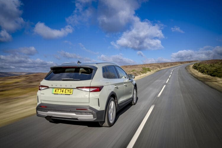 skoda elroq rear view