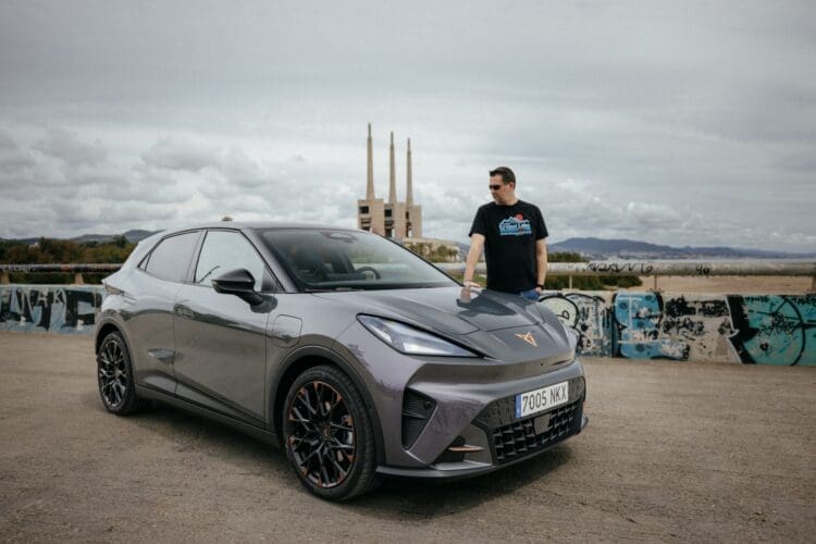 matt allan with cupra raval vz in barcelona