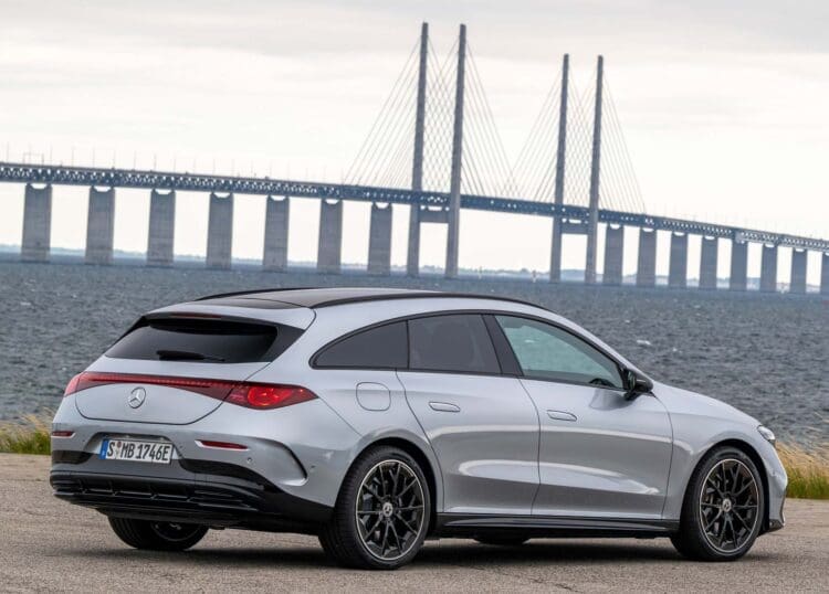 Mercedes CLA estate rear view