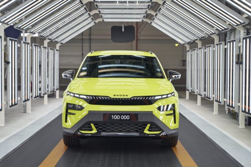 100,000th Skoda Elroq vRS in Mamba Green
