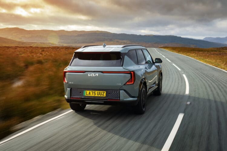 kia ev5 rear view
