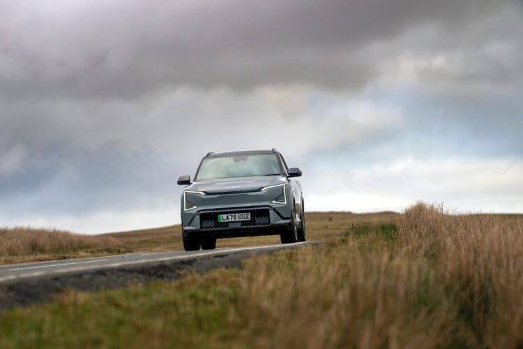 kia ev5 boot review driving image