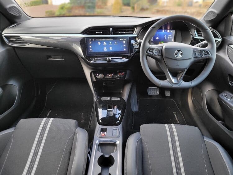 vauxhall corsa electric review vauxhall corsa interior image