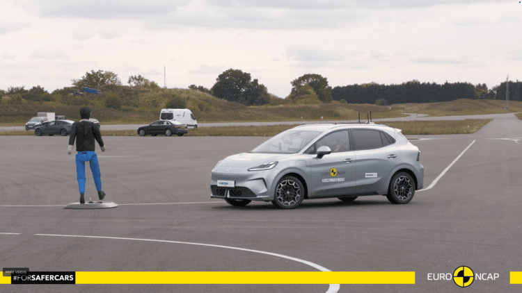 Crash test images appear to show an identical model to the Chinese MG4 (Image: EuroNCAP)