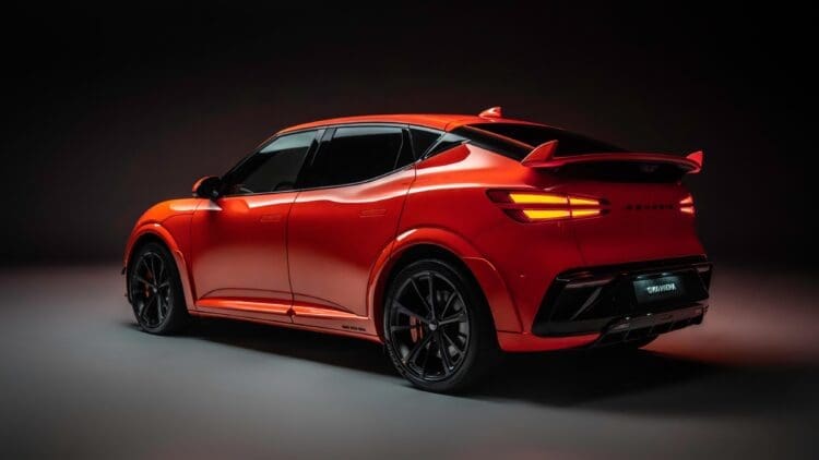 genesis gv60 magma rear view