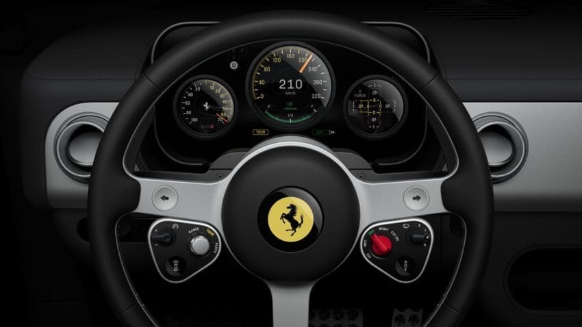 Ferrari Luce EV steering wheel