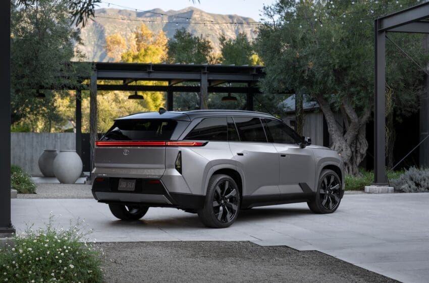Toyota Highlander EV rear view 