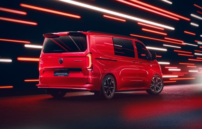 VW e-Transporter Sportline rear view