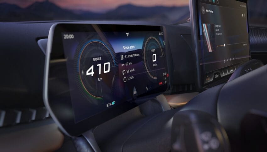 New Cupra Tavascan driver display 