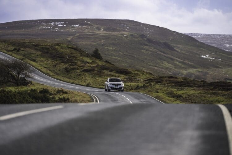 BMW iX3 review driving image