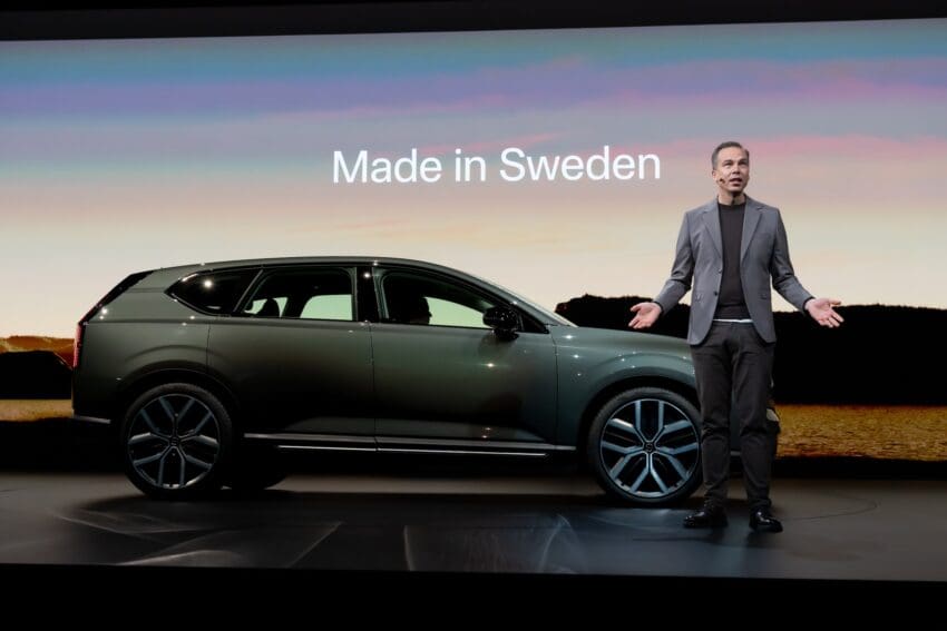 Volvo EX60 is built in Torslanda, Sweden