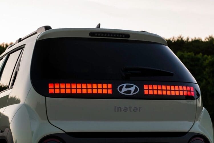 hyundai inster review tail light detail