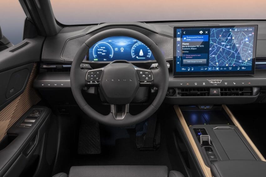 New electric Lexus ES interior