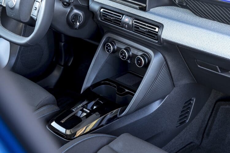 Citroen e-c3 urban range air con controls