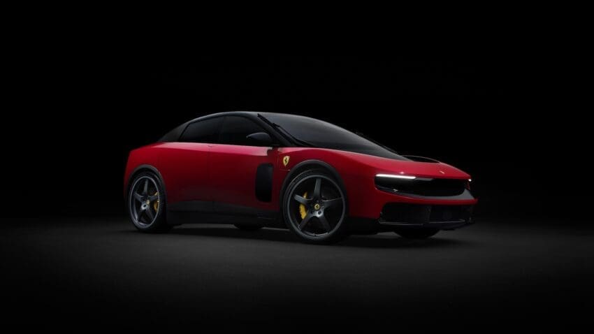 Ferrari-Luce-EV-in-Rosso-Red