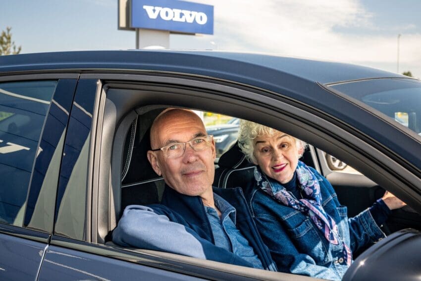 The Antoniws in their Volvo EC40