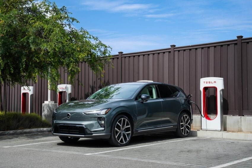 Europe’s Volvo EVs will be Tesla Supercharger compatible from the end of this year