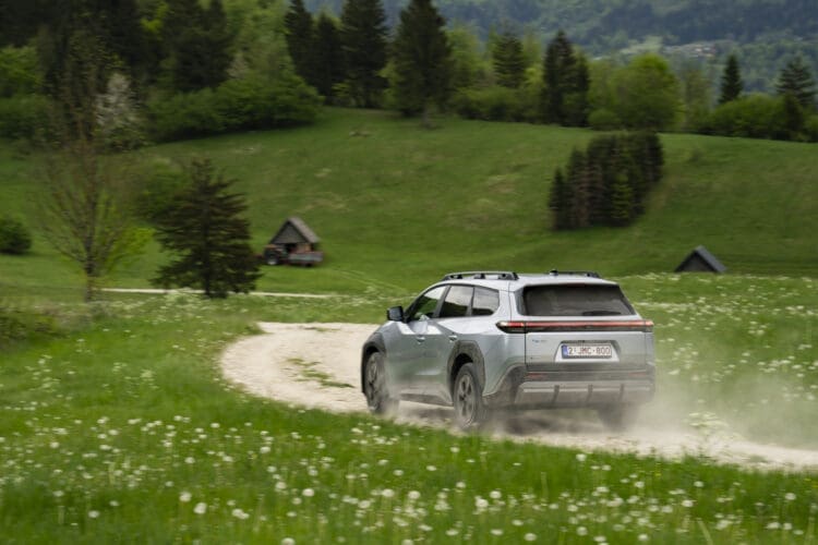 Toyota bZ4X Touring review driving image