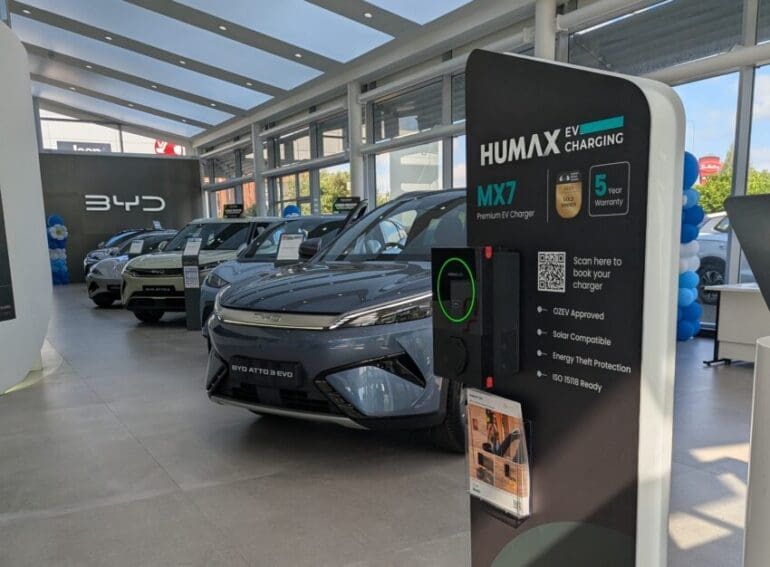 Humax and BYD to make home charging easier than ever with 7kW wallbox deal