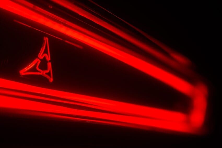 Dodge Charger EV front grille and red lighting