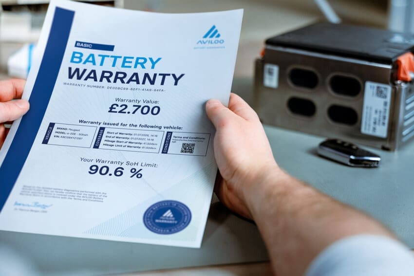 aviloo ev battery warranty certificate